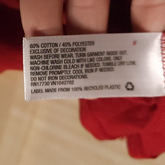 Cat & Jack Girls New Red Tunic Black Glitter Heart 14-16 - Picture 7 of 7